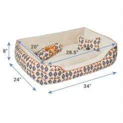 Disney Mickey Mouse Southwest Diamond Pattern Pet Bed & Gift Set -Blue Buffalos Shop 282405 PT1. AC SS1800 V1631194886