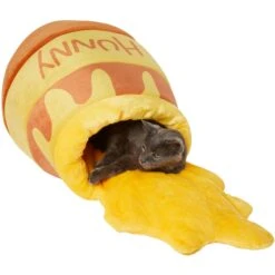 Disney Winnie The Pooh Honey Pot Covered Cat & Dog Bed -Blue Buffalos Shop 282413 PT2. AC SS1800 V1630440417