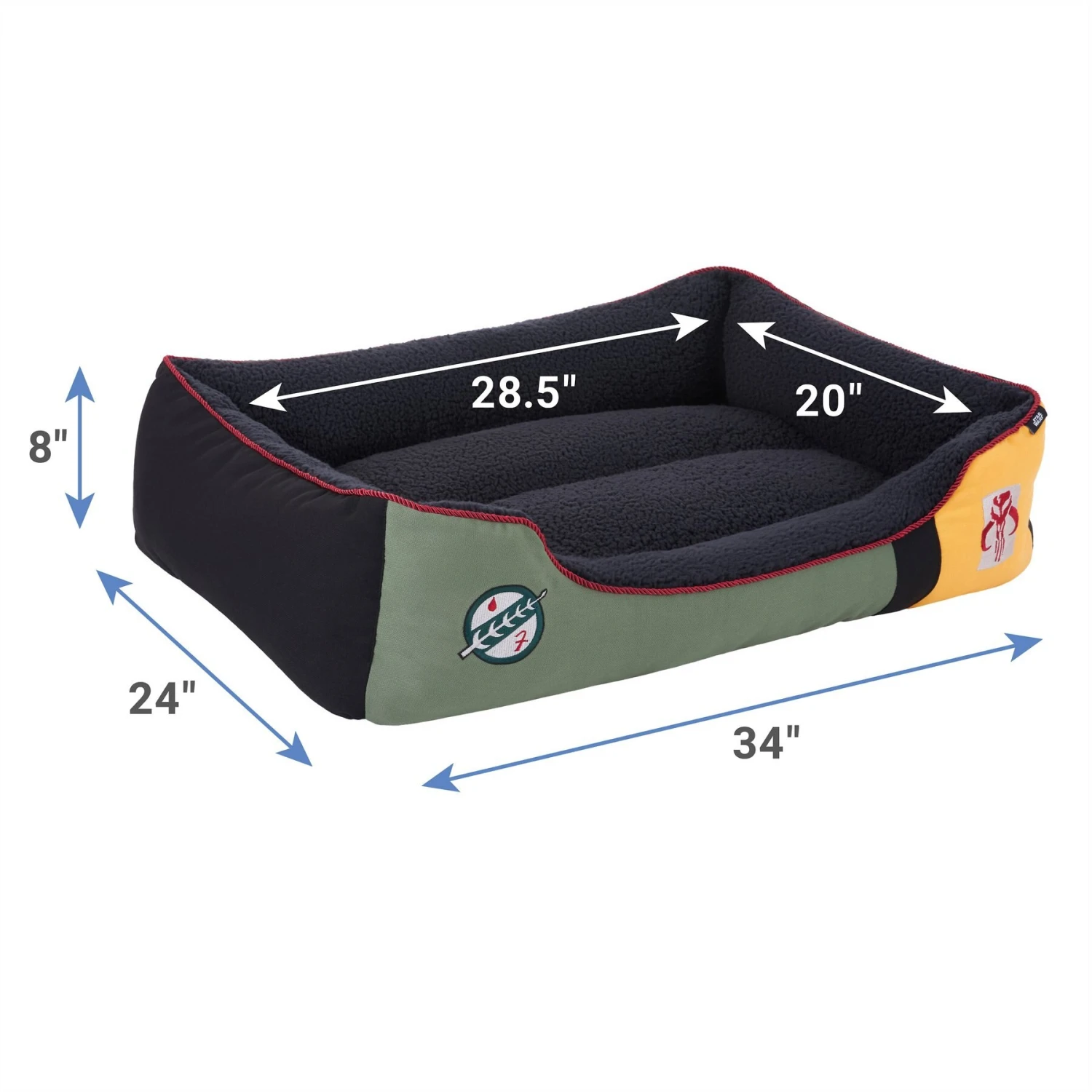 STAR WARS BOBA FETT Bolster Dog & Cat Bed 4 STAR WARS BOBA FETT Bolster Dog & Cat Bed - Image 2