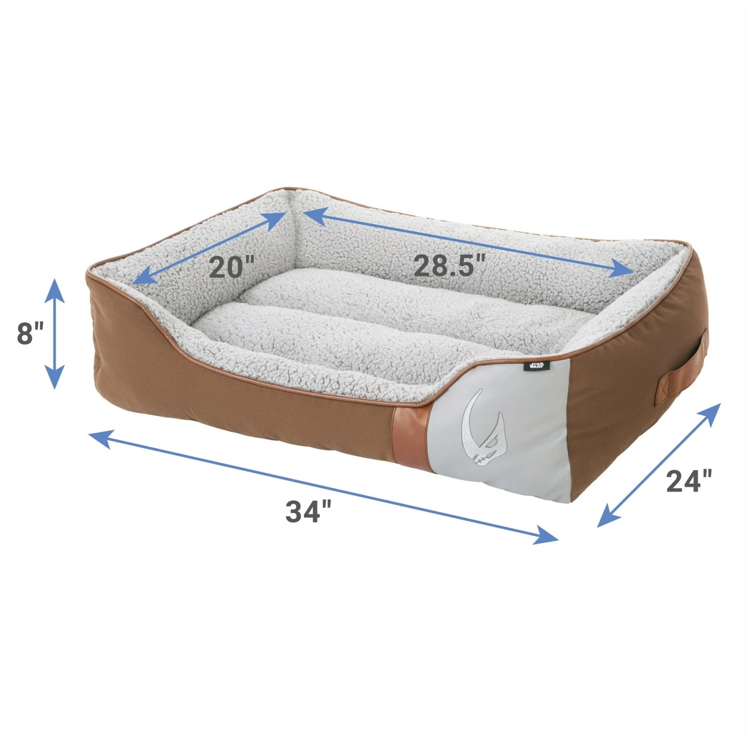 STAR WARS THE MANDALORIAN Bolster Dog & Cat Bed 4 STAR WARS THE MANDALORIAN Bolster Dog & Cat Bed - Image 2