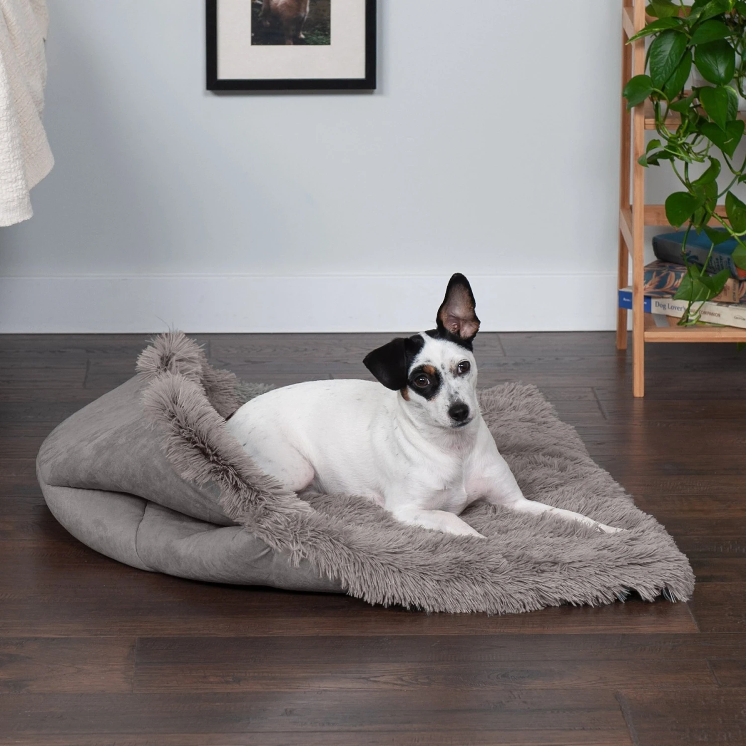 FurHaven Self-Warming Convertible Cuddle Mat Bolster Cat & Dog Bed 3 FurHaven Self-Warming Convertible Cuddle Mat Bolster Cat & Dog Bed