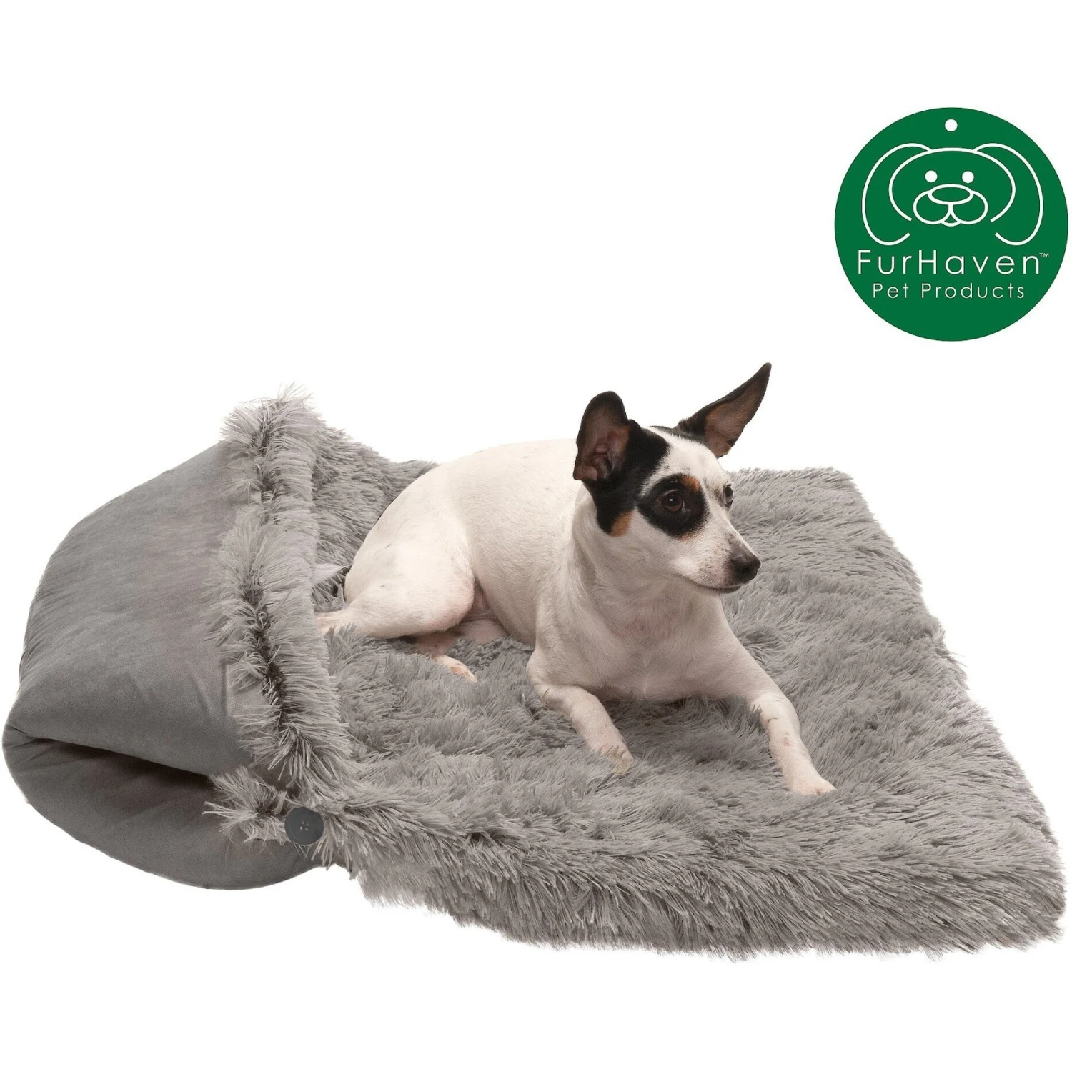 FurHaven Self-Warming Convertible Cuddle Mat Bolster Cat & Dog Bed 5 FurHaven Self-Warming Convertible Cuddle Mat Bolster Cat & Dog Bed - Image 3