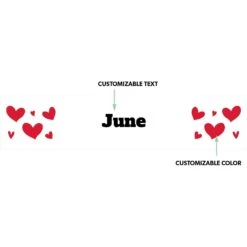 Frisco Hearts Ceramic Personalized Dog Bowl -Blue Buffalos Shop 286995 PT1. AC SS1800 V1635967589