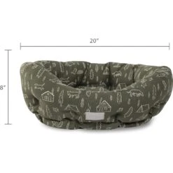Fringe Studio Camping Dog Cuddler Bed -Blue Buffalos Shop 292213 PT2. AC SS1800 V1619627229