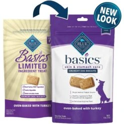 Blue Buffalo Basics Skin & Stomach Care Grain-Free Formula Turkey & Potato Recipe Adult Dry Dog Food & Blue Buffalo Basics Skin & Stomach Care Biscuits Turkey & Potato Dog Treats -Blue Buffalos Shop 292686 PT5. AC SS1800 V1646349552