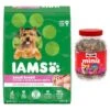 Iams Adult Small & Toy Breed Dry Dog Food & Milk-Bone Mini's Flavor Snacks Beef, Chicken & Bacon Flavored Biscuit Dog Treats
