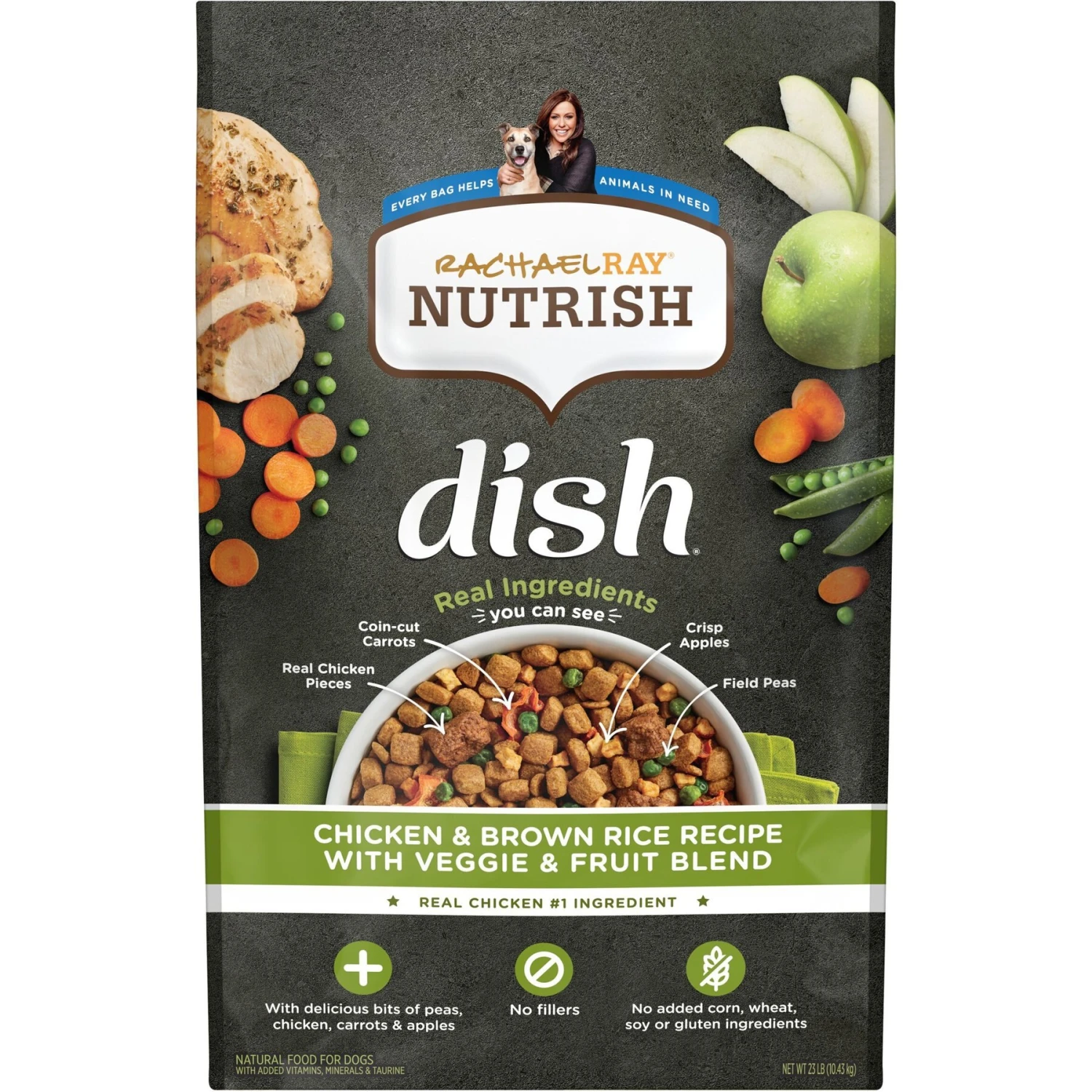 Rachael Ray Nutrish Dish Natural Chicken & Brown Rice Recipe With Veggies & Fruit Dry Dog Food & Rachael Ray Nutrish Soup Bones Chicken & Veggies Flavor Dog Treats 4 Rachael Ray Nutrish Dish Natural Chicken & Brown Rice Recipe With Veggies & Fruit Dry Dog Food & Rachael Ray Nutrish Soup Bones Chicken & Veggies Flavor Dog Treats - Image 2