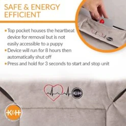 K&H Pet Products Mother's Heartbeat Fleece Puppy Crate Pad 14 K&H Pet Products Mother's Heartbeat Fleece Puppy Crate Pad -Blue Buffalos Shop 296525 PT3. AC SS1800 V1627943262