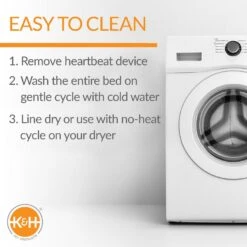 K&H Pet Products Mother's Heartbeat Puppy Crate Pad -Blue Buffalos Shop 296527 PT5. AC SS1800 V1627943183