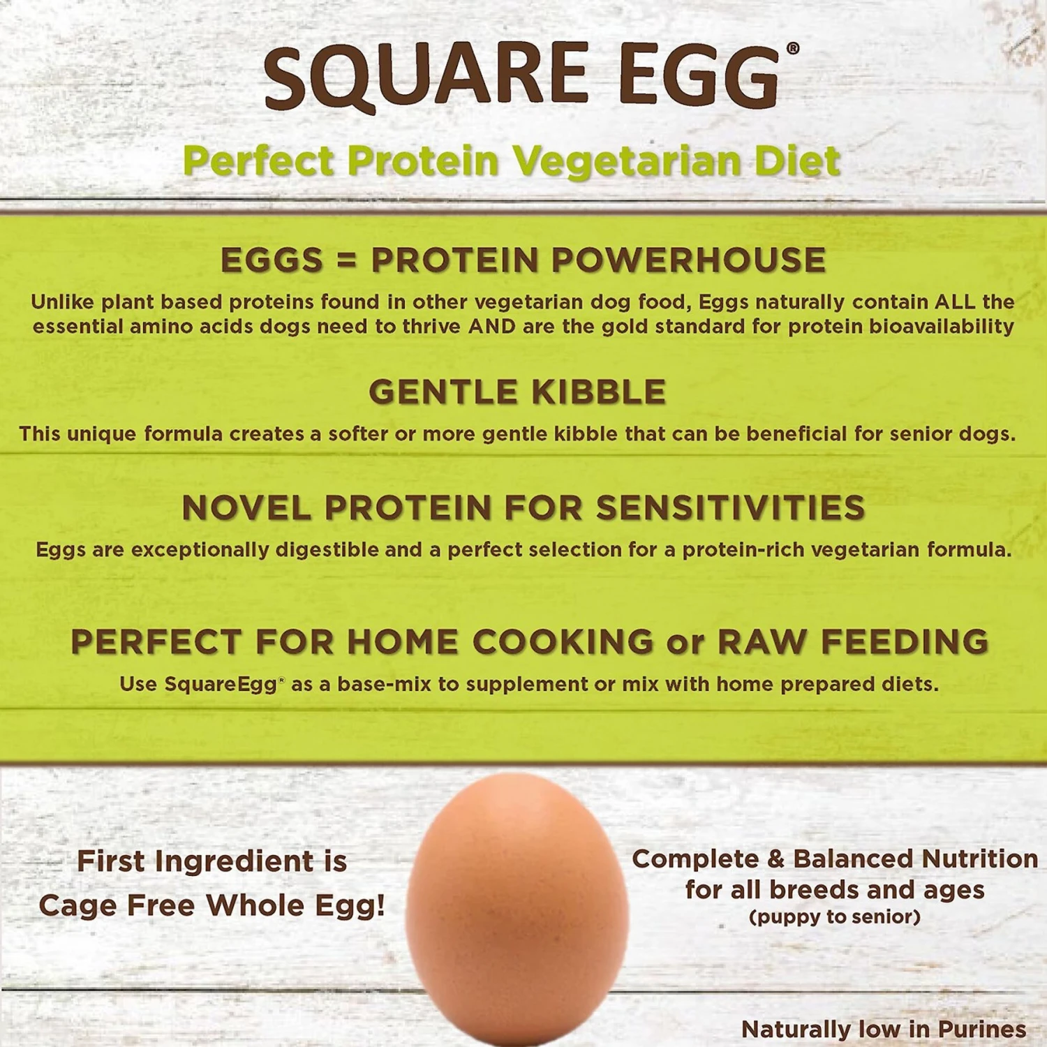 SquarePet Square Egg Meat Free Formula Dry Dog Food 5 SquarePet Square Egg Meat Free Formula Dry Dog Food - Image 3