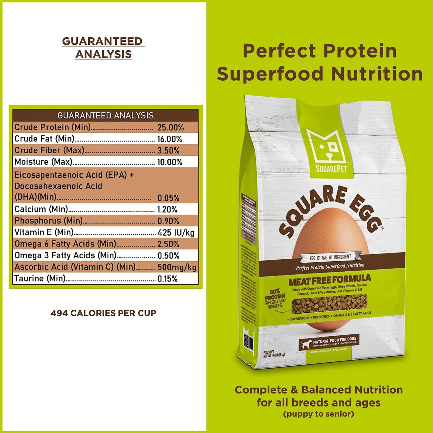 SquarePet Square Egg Meat Free Formula Dry Dog Food 7 SquarePet Square Egg Meat Free Formula Dry Dog Food - Image 5