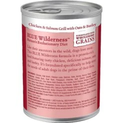 Blue Buffalo Wilderness Salmon & Chicken Grill With Oats & Barley Adult Wet Dog Food, 12.5-oz, Case Of 12 & Blue Buffalo Wilderness Beef & Chicken Grill With Oats & Barley Adult Wet Dog Food, 12.5-oz, Case Of 12 -Blue Buffalos Shop 297854 PT2. AC SS1800 V1621267047