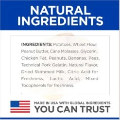 Hill's Science Diet Adult 11+ Small & Mini Chicken Meal, Barley & Brown Rice Recipe Dry Dog Food & Hill's Natural Soft Savories With Peanut Butter & Banana Dog Treats 13 Hill's Science Diet Adult 11+ Small & Mini Chicken Meal, Barley & Brown Rice Recipe Dry Dog Food & Hill's Natural Soft Savories With Peanut Butter & Banana Dog Treats -Blue Buffalos Shop 298082 PT2. AC SS1800 V1692826318