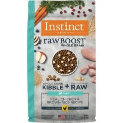 Instinct Be Natural Real Chicken & Brown Rice Recipe Freeze-Dried Raw Coated Dry Dog Food & Instinct Raw Boost Puppy Whole Grain Real Chicken & Brown Rice Recipe Freeze-Dried Raw Coated Dry Dog Food -Blue Buffalos Shop 298130 PT4. AC SS1800 V1621260161
