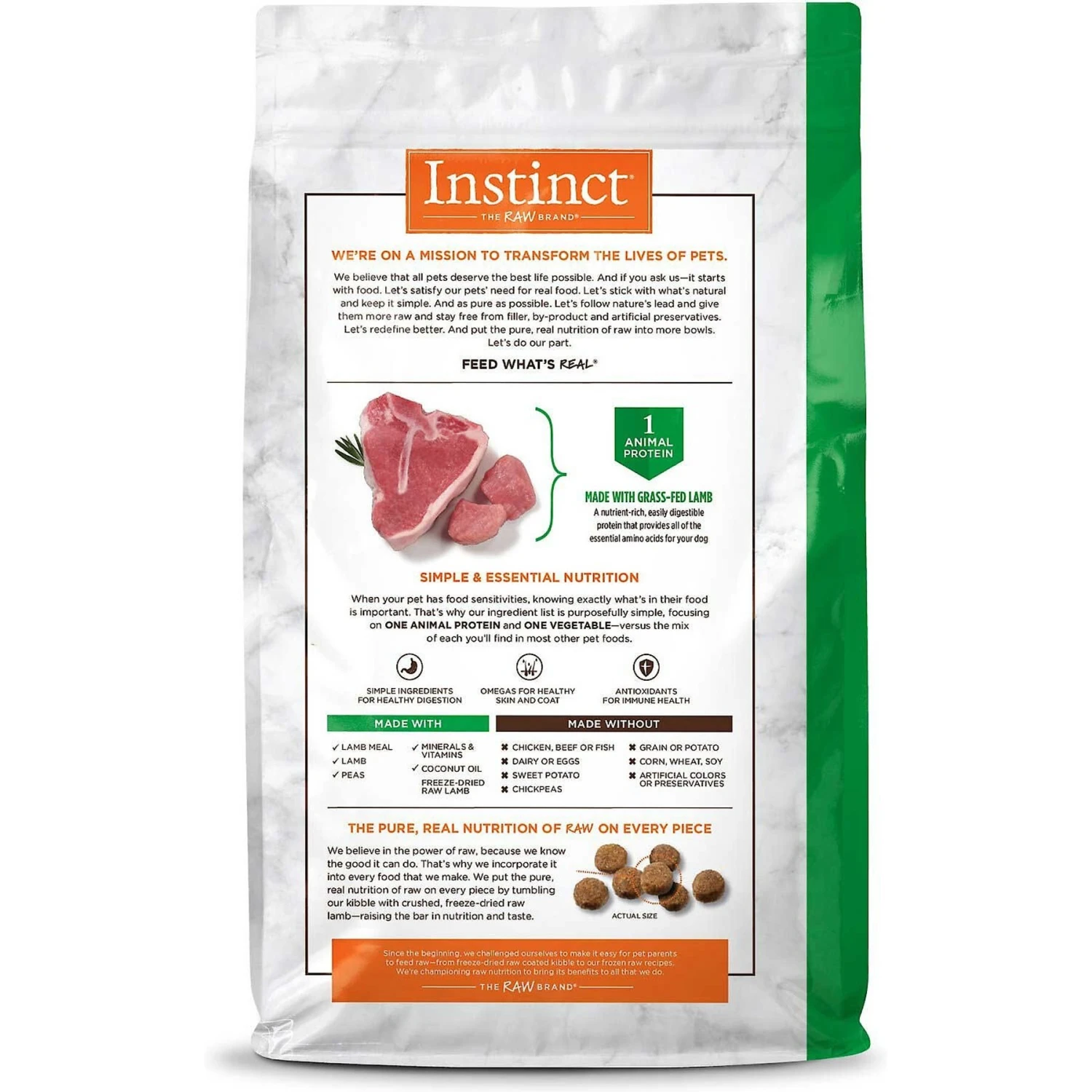 Instinct Limited Ingredient Diet Grain-Free Recipe With Real Lamb Freeze-Dried Raw Coated Dry Dog Food & Instinct Limited Ingredient Diet Grain-Free Real Lamb Recipe Wet Canned Dog Food 5 Instinct Limited Ingredient Diet Grain-Free Recipe With Real Lamb Freeze-Dried Raw Coated Dry Dog Food & Instinct Limited Ingredient Diet Grain-Free Real Lamb Recipe Wet Canned Dog Food - Image 3
