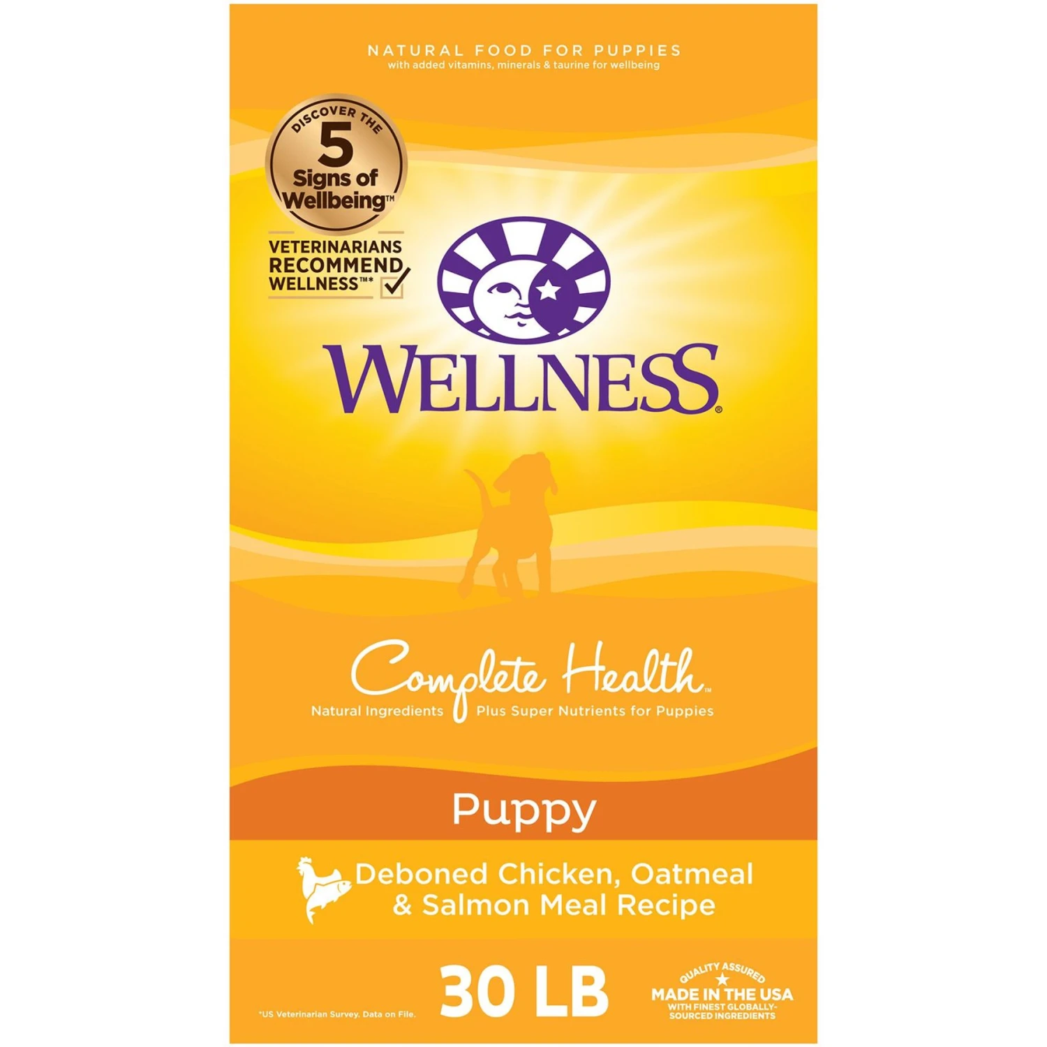 Wellness Complete Health Puppy Deboned Chicken, Oatmeal & Salmon Meal Recipe Dry Dog Food & Wellness Complete Health Just For Puppy Canned Dog Food 8 Wellness Complete Health Puppy Deboned Chicken, Oatmeal & Salmon Meal Recipe Dry Dog Food & Wellness Complete Health Just For Puppy Canned Dog Food - Image 6