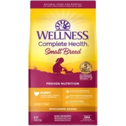 Wellness Small Breed Complete Health Puppy Turkey, Oatmeal & Salmon Meal Recipe Dry Dog Food & Wellness Soft Puppy Bites Lamb & Salmon Recipe Grain-Free Natural Dog Treats -Blue Buffalos Shop 298750 PT5. AC SS1800 V1621985561