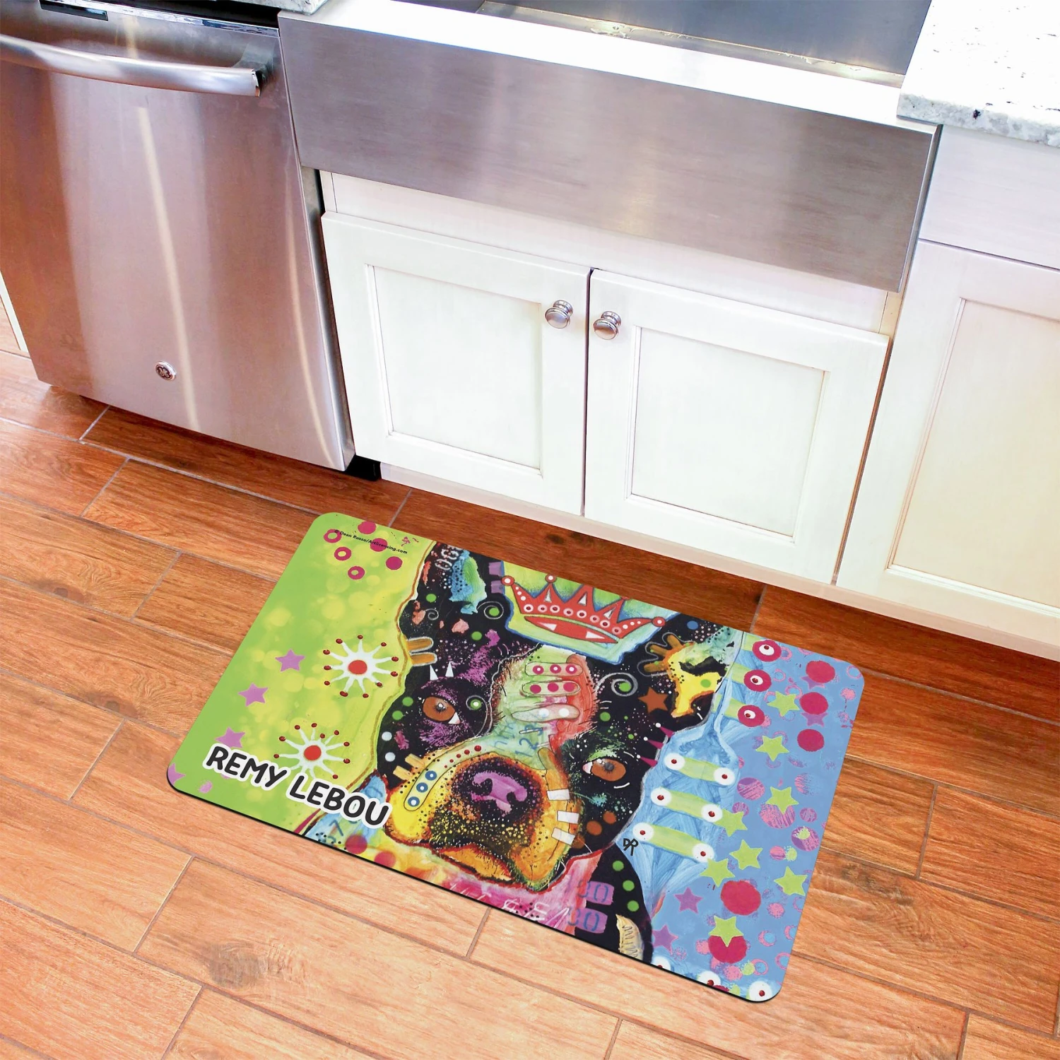 Bungalow Flooring By Dean Russo Boston Terrier Personalized Floor Mat 5 Bungalow Flooring By Dean Russo Boston Terrier Personalized Floor Mat - Image 3