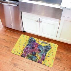 Bungalow Flooring By Dean Russo Yorkie Personalized Floor Mat -Blue Buffalos Shop 299154 PT2. AC SS1800 V1621377283