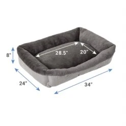 Frisco Herringbone Cuffed Cuddler Dog & Cat Bed -Blue Buffalos Shop 299434 PT1. AC SS1800 V1637167088