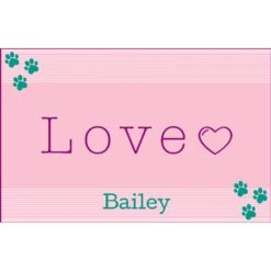 Frisco Love Cutout Personalized Dog & Cat Placemat -Blue Buffalos Shop 299558 PT2. AC SS1800 V1636048343