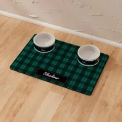 Frisco Plaid Personalized Dog & Cat Placemat -Blue Buffalos Shop 299564 PT8. AC SS1800 V1636048771