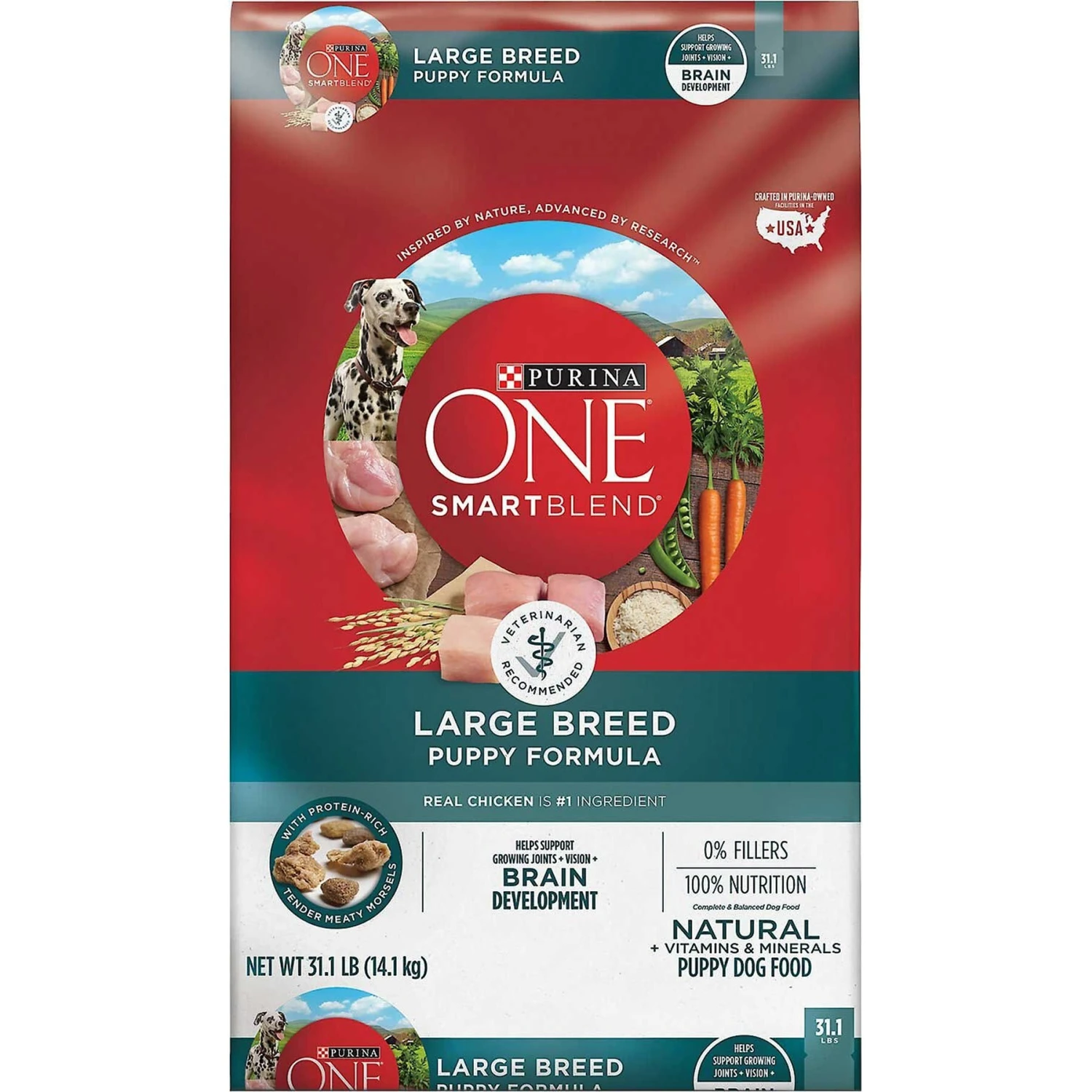 Purina ONE +Plus Natural Large Breed Formula Dry Puppy Food & Wellness Soft Puppy Bites Lamb & Salmon Recipe Grain-Free Natural Dog Treats 4 Purina ONE +Plus Natural Large Breed Formula Dry Puppy Food & Wellness Soft Puppy Bites Lamb & Salmon Recipe Grain-Free Natural Dog Treats - Image 2