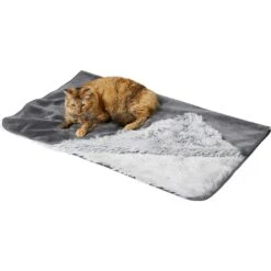 Frisco Eyelash Cat & Dog Bolster Bed & Frisco Eyelash Cat & Dog Blanket -Blue Buffalos Shop 303412 PT5. AC SS1800 V1623085054
