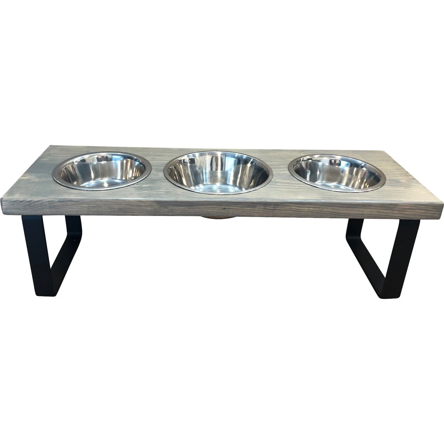 Bearwood Essentials Farmhouse 3-Bowl Elevated Dog Feeder 3 Bearwood Essentials Farmhouse 3-Bowl Elevated Dog Feeder