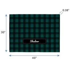 Frisco Personalized Plaid Soft Fleece Cat & Dog Blanket, 30" X 40" -Blue Buffalos Shop 303999 PT1. AC SS1800 V1637165768