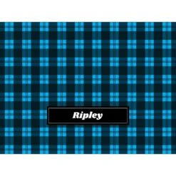 Frisco Personalized Plaid Soft Fleece Cat & Dog Blanket, 30" X 40" -Blue Buffalos Shop 303999 PT4. AC SS1800 V1637610236