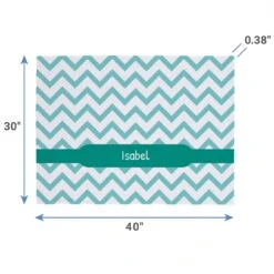 Frisco Personalized Subtle Chevron Soft Fleece Cat & Dog Blanket, 30" X 40" -Blue Buffalos Shop 304003 PT1. AC SS1800 V1637164914