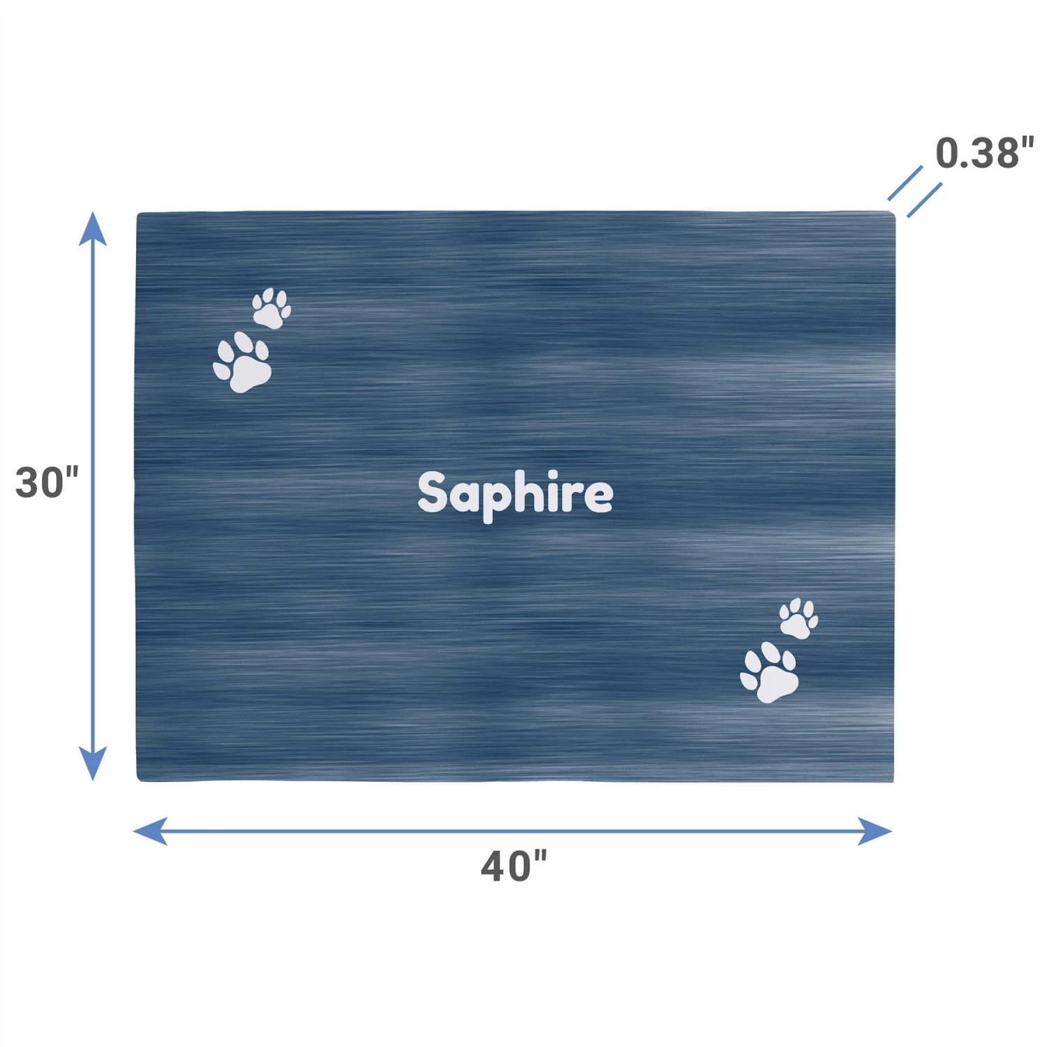 Frisco Personalized Heathered Soft Fleece Cat & Dog Blanket, 30" X 40" 4 Frisco Personalized Heathered Soft Fleece Cat & Dog Blanket, 30" X 40" - Image 2