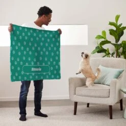 Frisco Personalized Paws Soft Fleece Cat & Dog Blanket, 30" X 40" -Blue Buffalos Shop 304007 PT5. AC SS1800 V1637610099