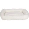 HappyCare Textiles Self-Warming Sherpa Bolster Cat & Dog Bed