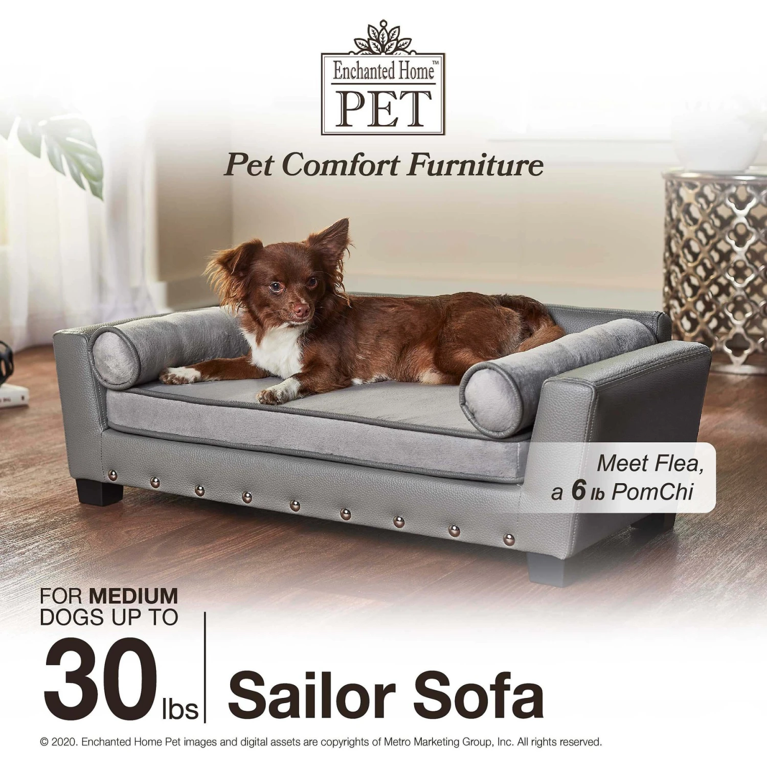 Enchanted Home Pet Sailor Sofa Cat & Dog Bed With Removable Cover 7 Enchanted Home Pet Sailor Sofa Cat & Dog Bed With Removable Cover - Image 5