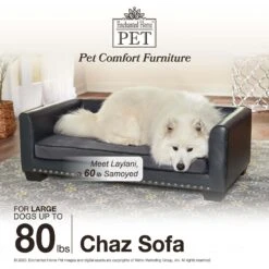 Enchanted Home Pet Chaz Sofa Cat & Dog Bed With Removable Cover 15 Enchanted Home Pet Chaz Sofa Cat & Dog Bed With Removable Cover -Blue Buffalos Shop 305363 PT4. AC SS1800 V1623249769