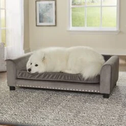 Enchanted Home Pet Luna Sofa Cat & Dog Bed With Removable Cover