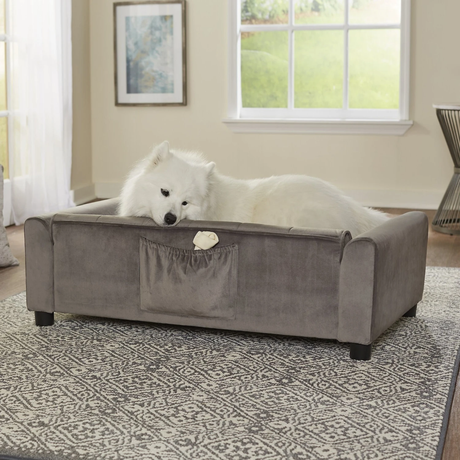 Enchanted Home Pet Luna Sofa Cat & Dog Bed With Removable Cover 5 Enchanted Home Pet Luna Sofa Cat & Dog Bed With Removable Cover - Image 3