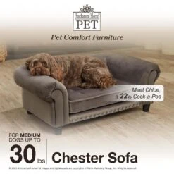 Enchanted Home Pet Chester Sofa Cat & Dog Bed -Blue Buffalos Shop 305371 PT4. AC SS1800 V1623288756