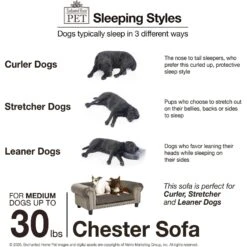 Enchanted Home Pet Chester Sofa Cat & Dog Bed -Blue Buffalos Shop 305371 PT5. AC SS1800 V1623287562