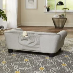 Enchanted Home Pet Charlotte Sofa Cat & Dog Bed With Removable Cover -Blue Buffalos Shop 305374 PT3. AC SS1800 V1623285149
