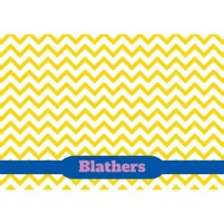 Frisco Personalized Chevron Dog & Cat Placemat -Blue Buffalos Shop 306754 PT2. AC SS1800 V1636048781