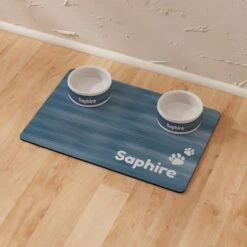 Frisco Personalized Heathered Dog & Cat Placemat -Blue Buffalos Shop 306758 PT8. AC SS1800 V1636048379