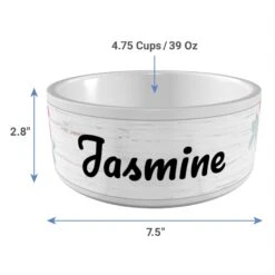 Frisco Personalized Rustic Ceramic Dog Bowl, 4.75-cup, 38oz -Blue Buffalos Shop 306764 PT3. AC SS1800 V1636036401