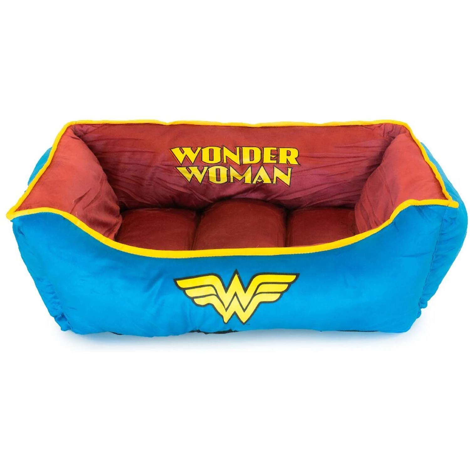 Buckle-Down Wonder Woman Bolster Dog Bed 3 Buckle-Down Wonder Woman Bolster Dog Bed