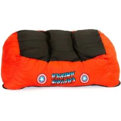 Buckle-Down Captain America Bolster Dog Bed -Blue Buffalos Shop 306920 PT3. AC SS1800 V1626994279