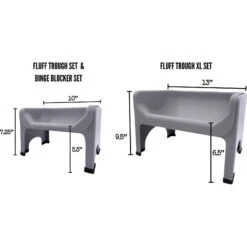 Fluff Trough Elevated Dog & Cat Feeder -Blue Buffalos Shop 311080 PT2. AC SS1800 V1625880067