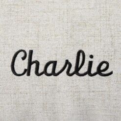 Frisco Personalized Knife Edge Bed, Beige Linen, X-Large -Blue Buffalos Shop 311760 PT3. AC SS1800 V1630593981