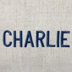 Frisco Personalized Knife Edge Bed, Beige Linen, X-Large -Blue Buffalos Shop 311760 PT4. AC SS1800 V1630593991